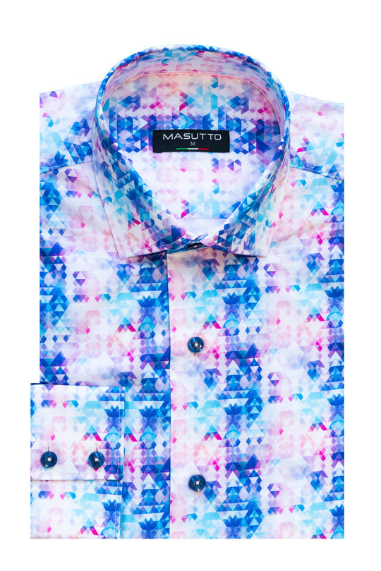 Masutto Shirt | MORENO-05 LONG SLEEVE BUTTON DOWN SHIRT