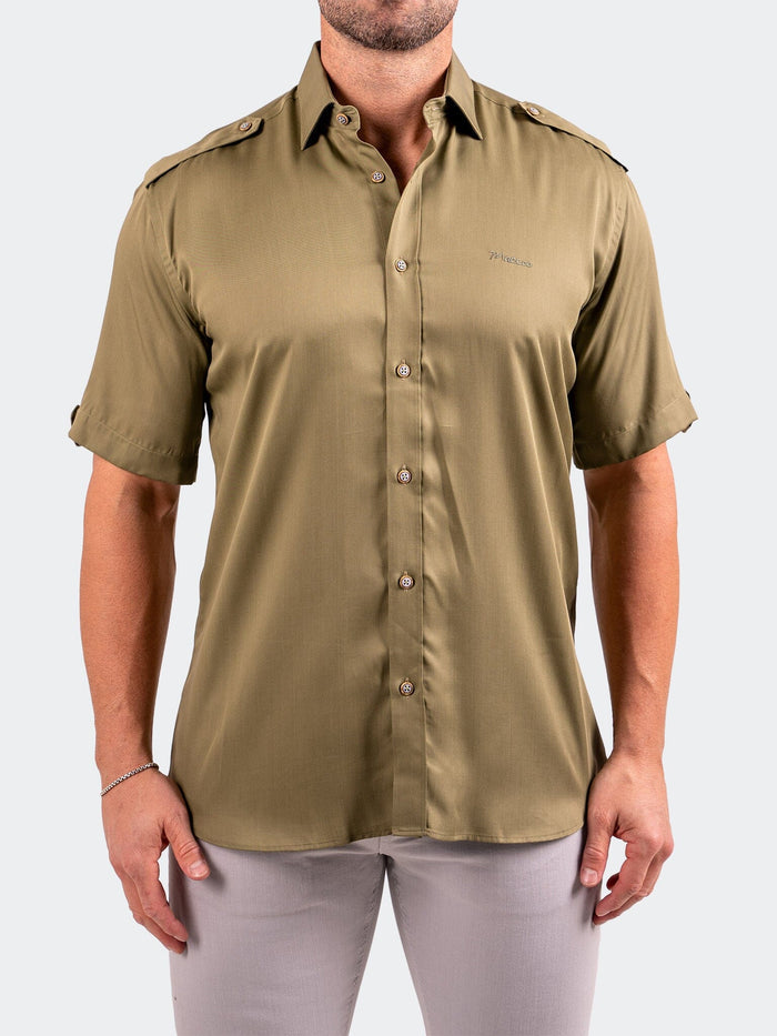maceoo dress shirts Maceoo Short-Sleeve Shirt | Munich Resistance0173 Green