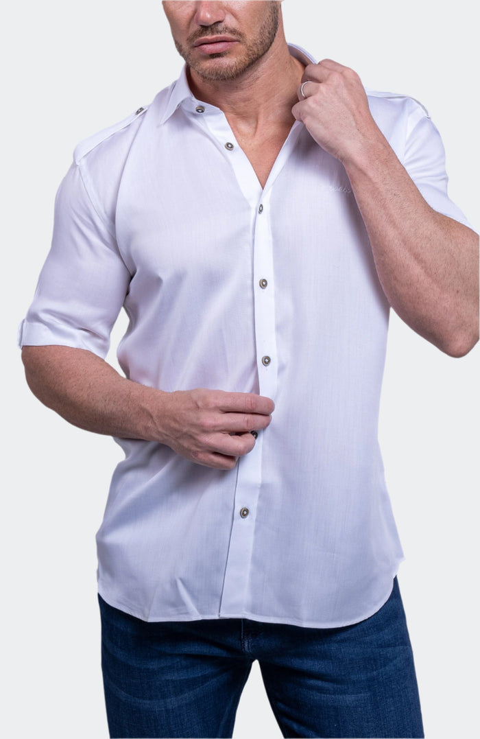 Maceoo Short-Sleeve Shirt | Munich Resistance0177 White