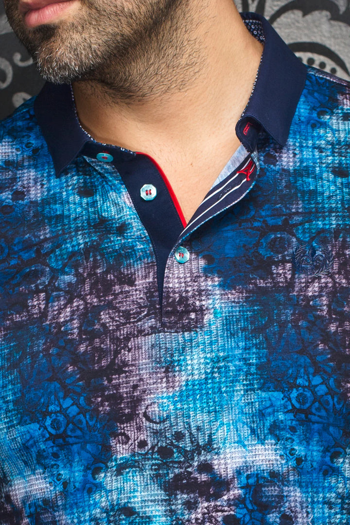 Au Noir Stretch Polos | Nunez Black Royal