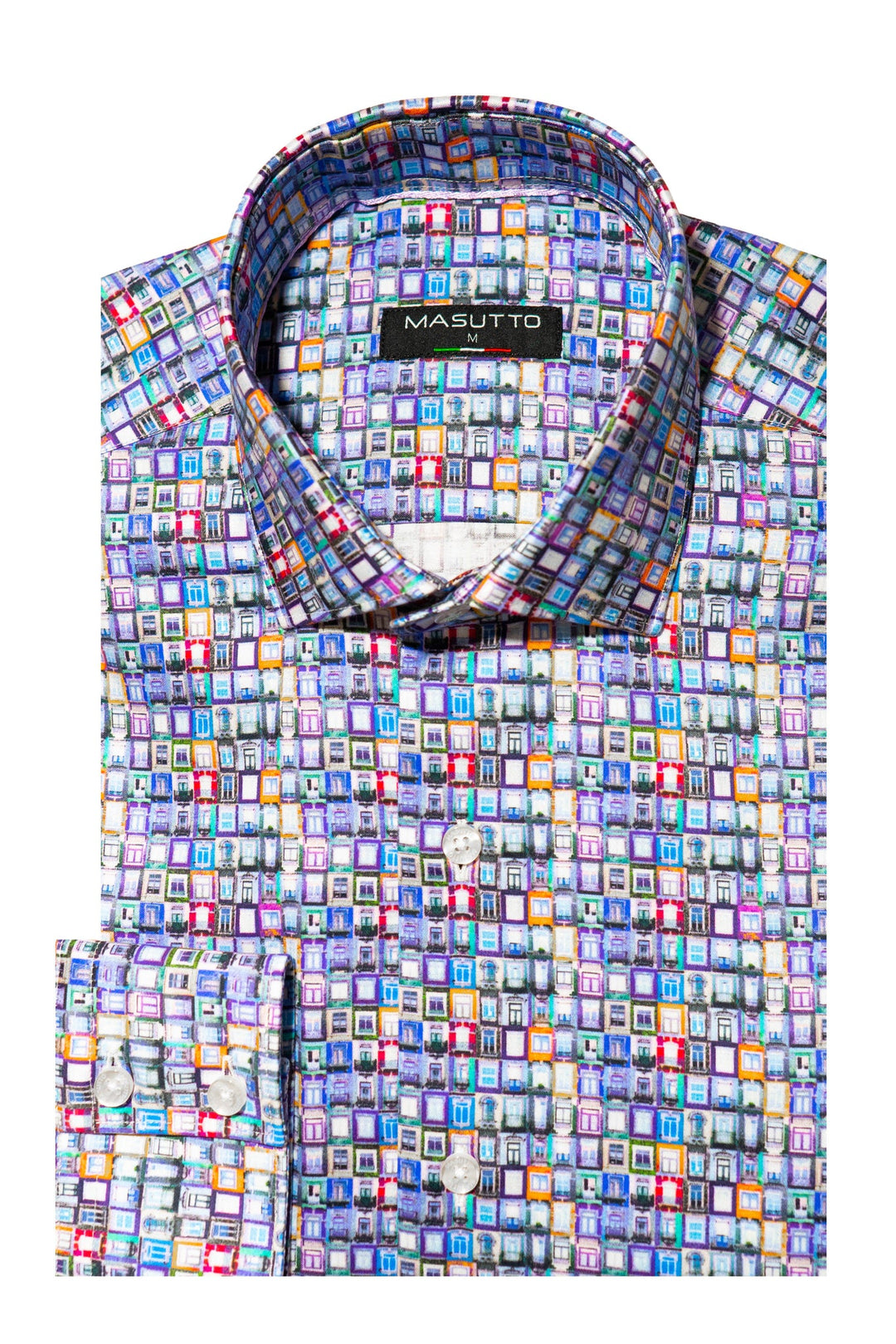 Masutto Shirt | TURIN-92 SLEEVE BUTTON DOWN SHIRT