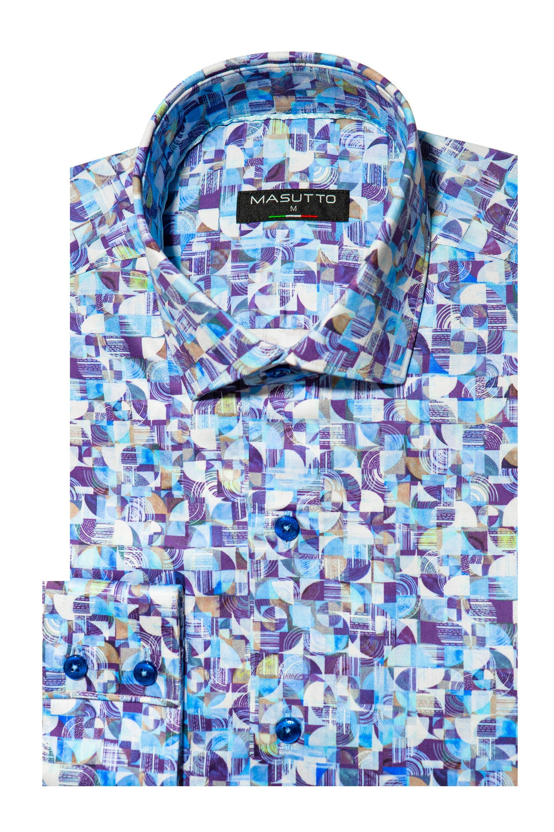 Masutto Shirt | VENETO-02 SLEEVE BUTTON DOWN SHIRT