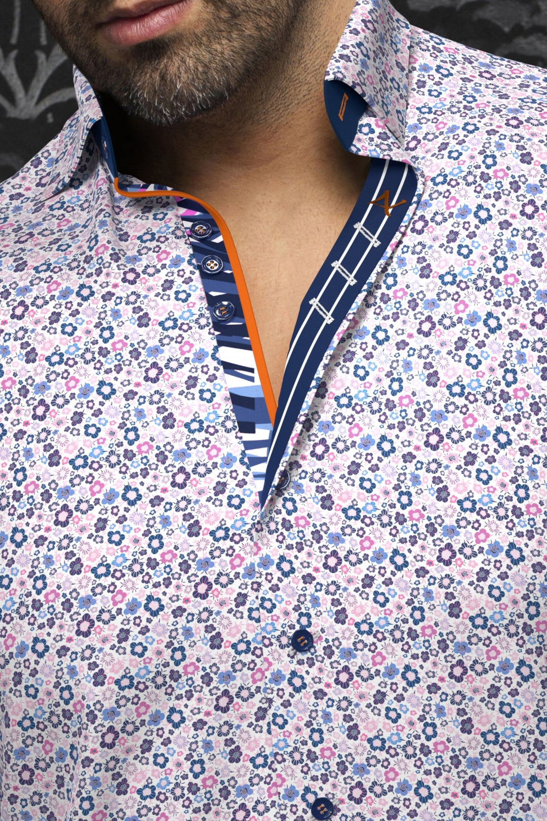 Au Noir Stretch Shirt | Haylo Pink