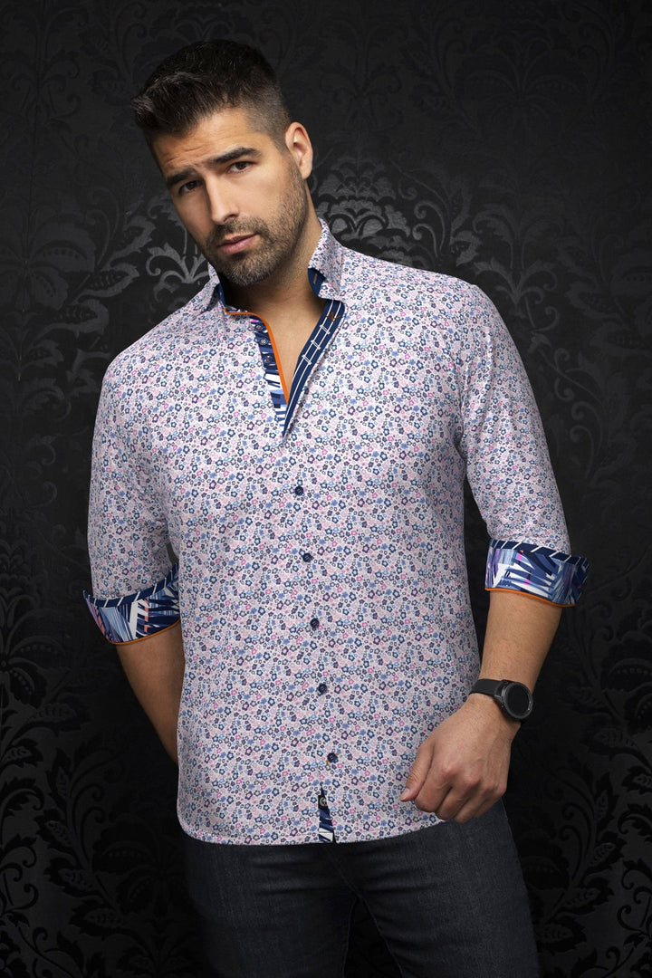 Au Noir Stretch Shirt | Haylo Pink