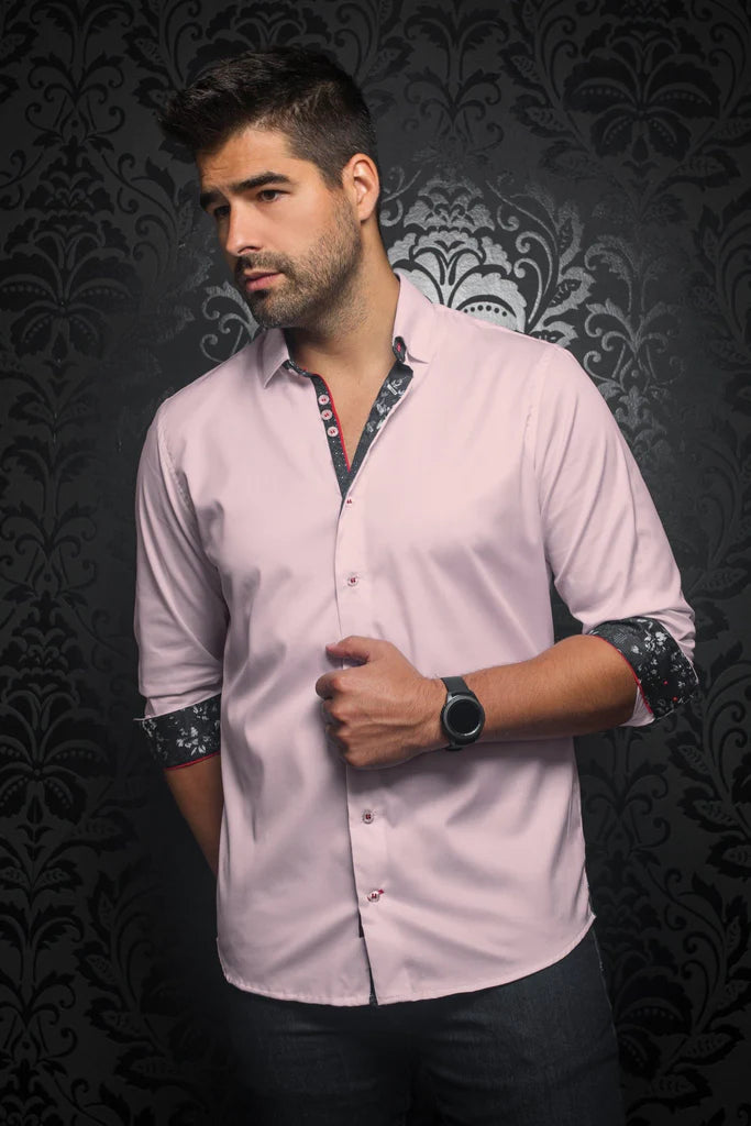 Au Noir Woven Shirt | MC QUEEN Pink
