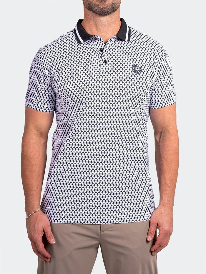 Maceoo Stretch Short-Sleeve Polos | Polo Ascension0036 White