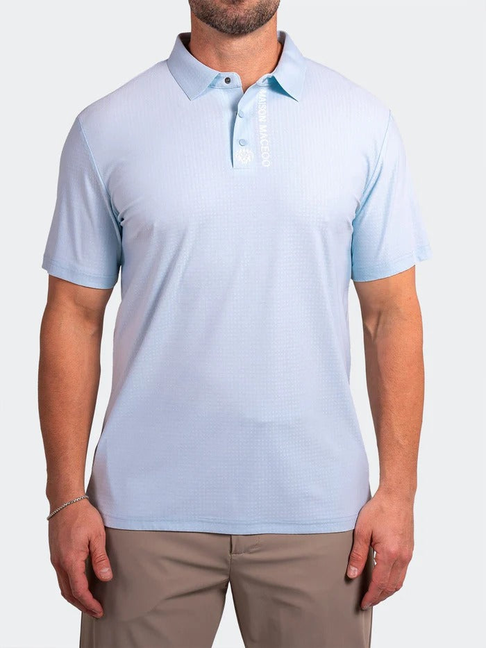 Maceoo Stretch Short-Sleeve Polos | Polo GolfAscension013 Blue