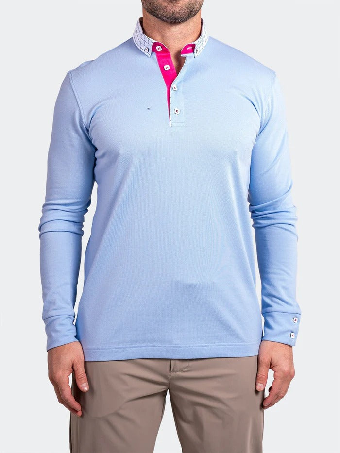 Maceoo Stretch Polos | Polo Newton Ascension0006 Blue