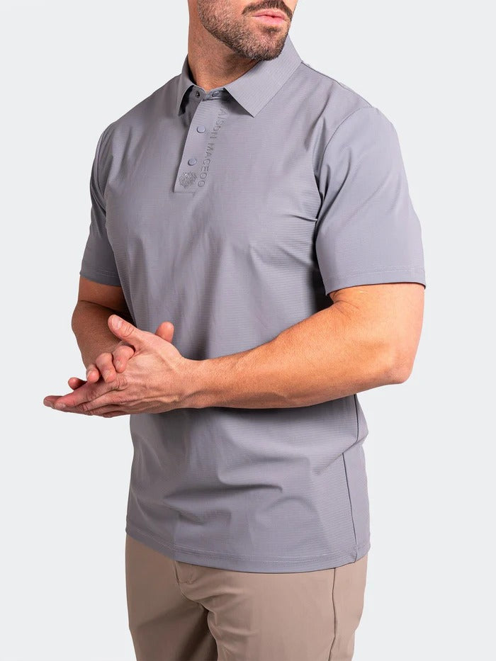 Maceoo Stretch Short-Sleeve Polos | Polo GolfAscension011 Grey