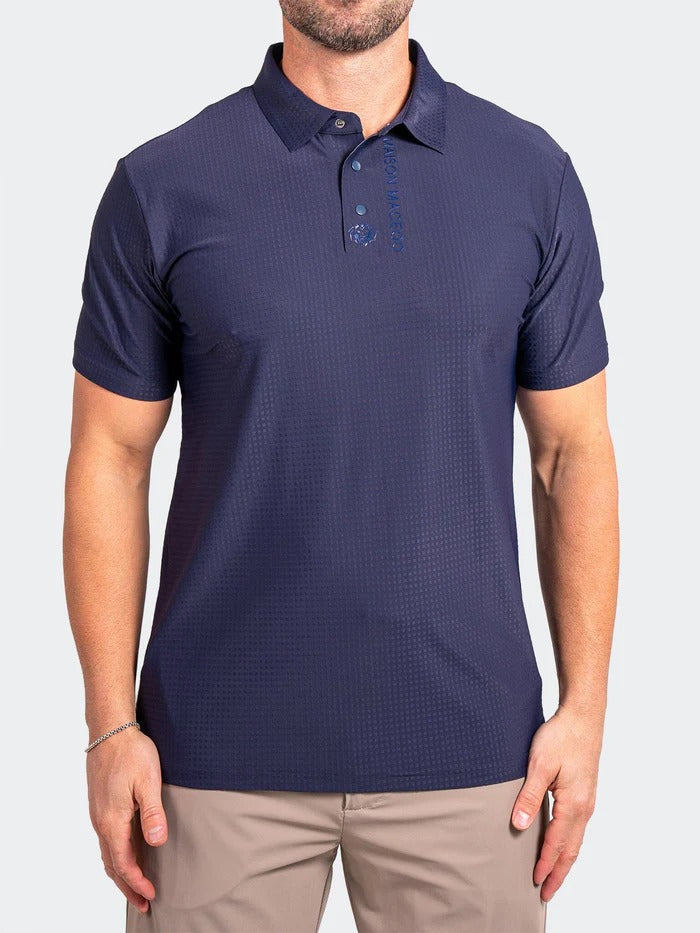 Maceoo Stretch Short-Sleeve Polos | Polo GolfAscension014 Blue