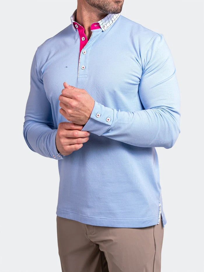 Maceoo Stretch Polos | Polo Newton Ascension0006 Blue