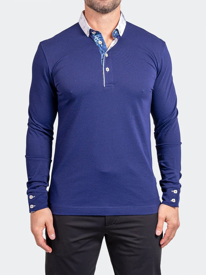 Maceoo Stretch Polos | Polo Newton Ascension0008 Blue