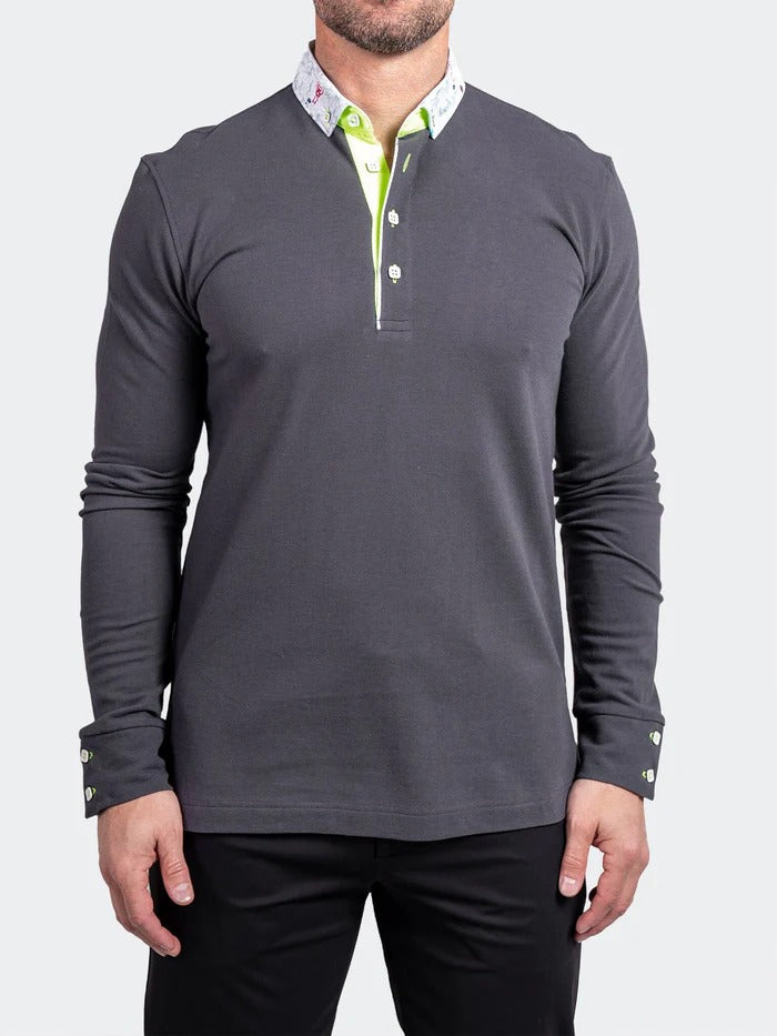Maceoo Stretch Polos | Polo Newton Ascension0011 Grey