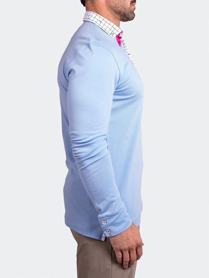 Maceoo Stretch Polos | Polo Newton Ascension0006 Blue