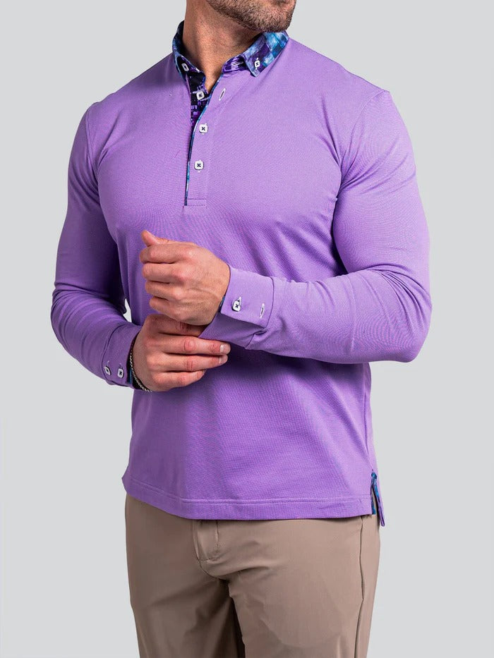 Maceoo Stretch Polos | Polo Newton Ascension0007 Purple