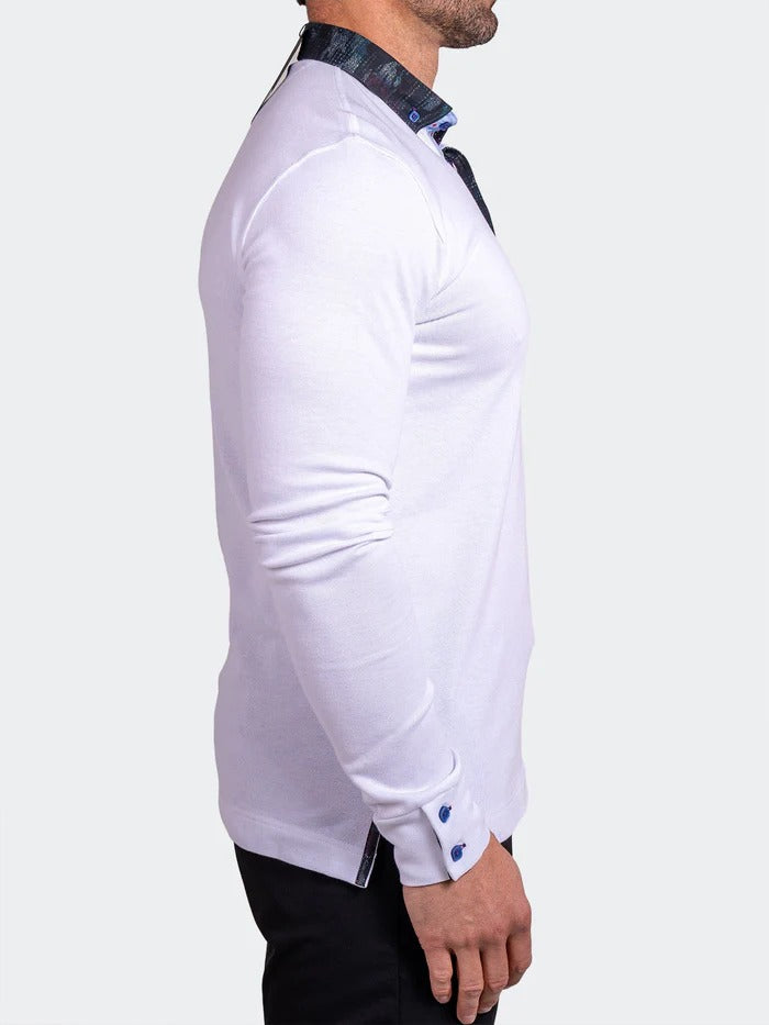 Maceoo Stretch Polos | Polo Newton Ascension0010 White