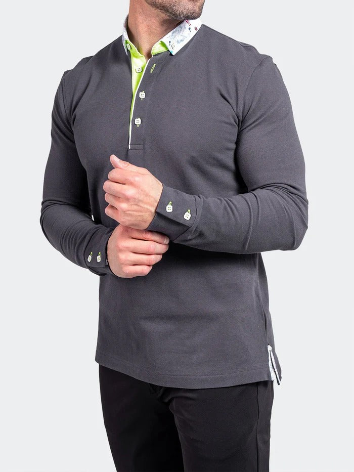 Maceoo Stretch Polos | Polo Newton Ascension0011 Grey