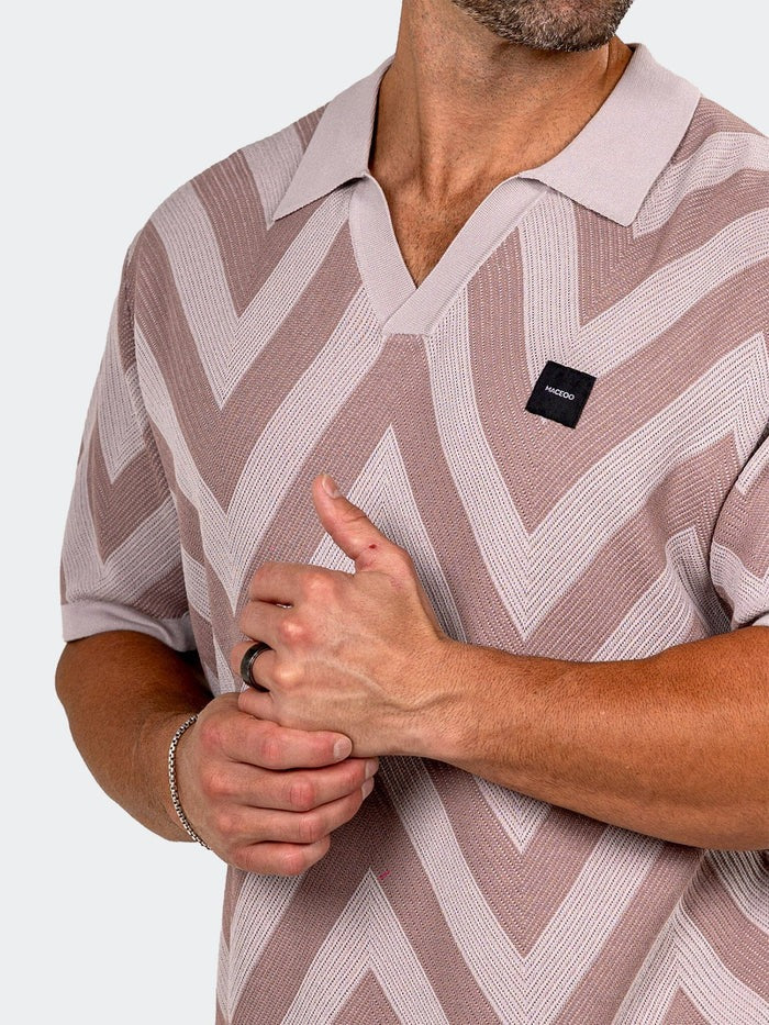 Maceoo Stretch Short-Sleeve Polos | Polo Knit Ascension0088 Grey