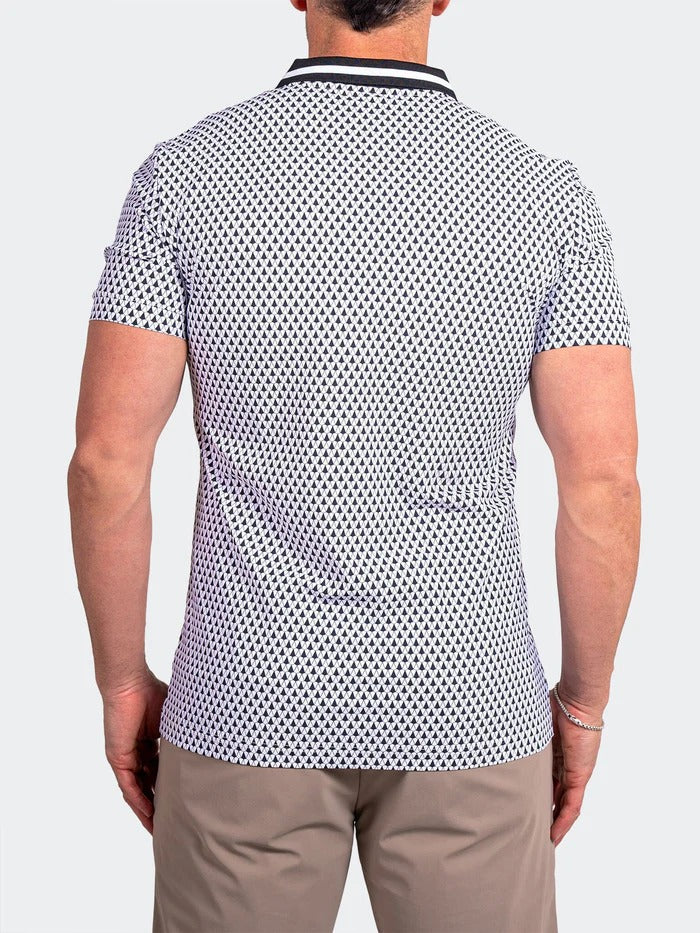 Maceoo Stretch Short-Sleeve Polos | Polo Ascension0036 White
