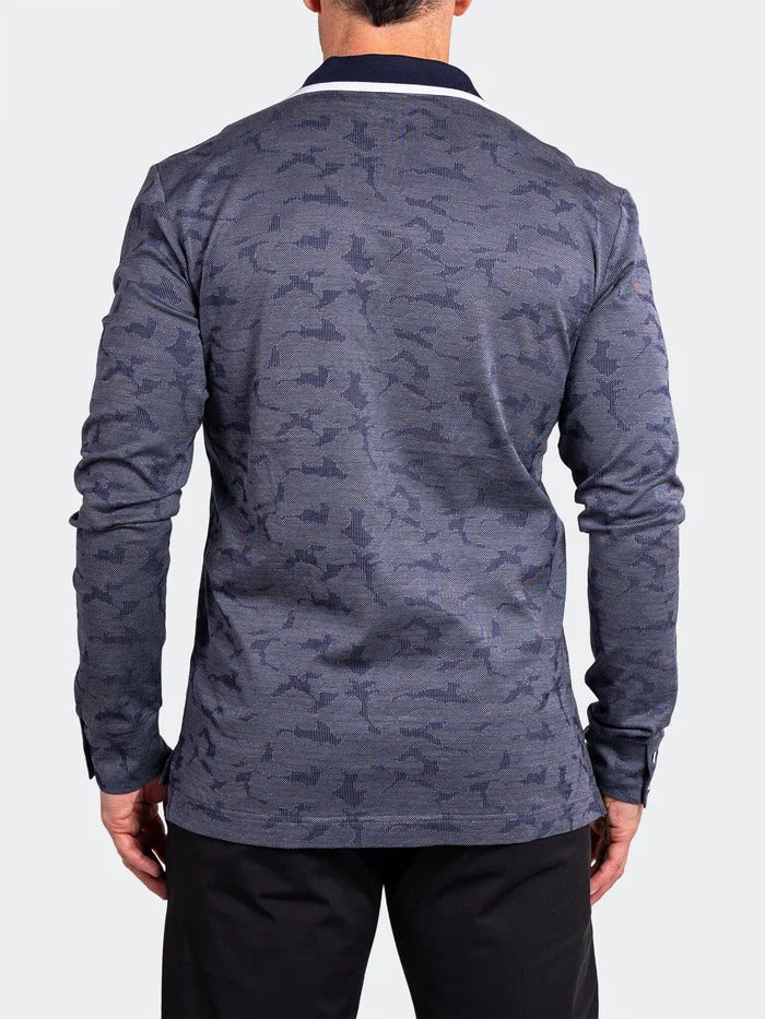 Maceoo Stretch Polos | Polo Knit Ascension0004 Blue