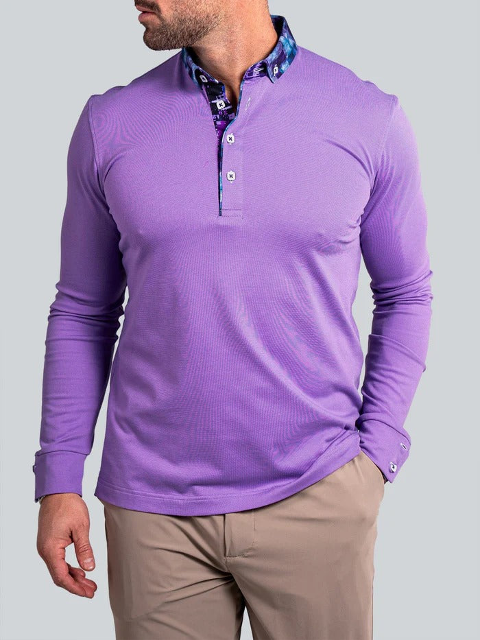 Maceoo Stretch Polos | Polo Newton Ascension0007 Purple