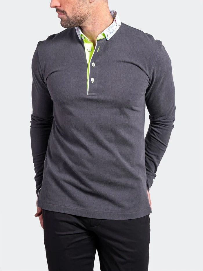 Maceoo Stretch Polos | Polo Newton Ascension0011 Grey