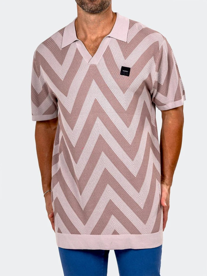 Maceoo Stretch Short-Sleeve Polos | Polo Knit Ascension0088 Grey