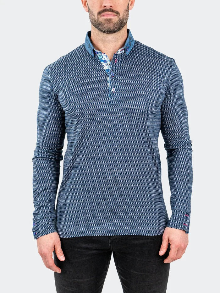Maceoo Stretch Polos | Polo NewtonArrow Navy