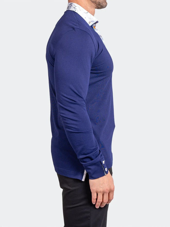 Maceoo Stretch Polos | Polo Newton Ascension0008 Blue
