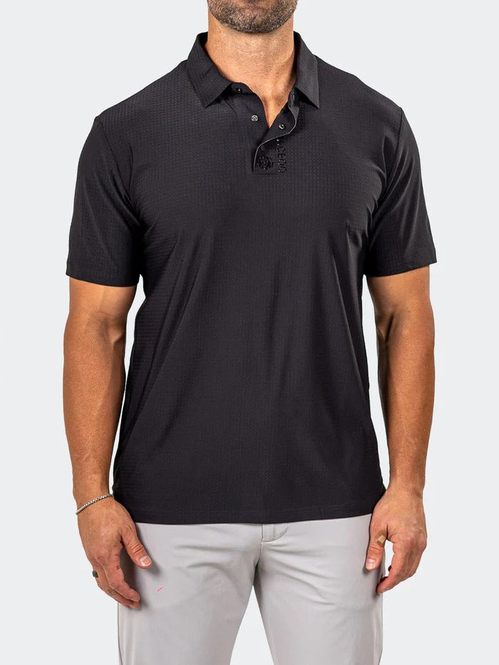 Maceoo Stretch Short-Sleeve Polos | Polo GolfAscension012 Black