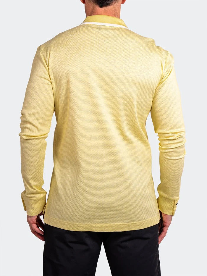 Maceoo Stretch Polos | Polo Knit Ascension0003 Yellow