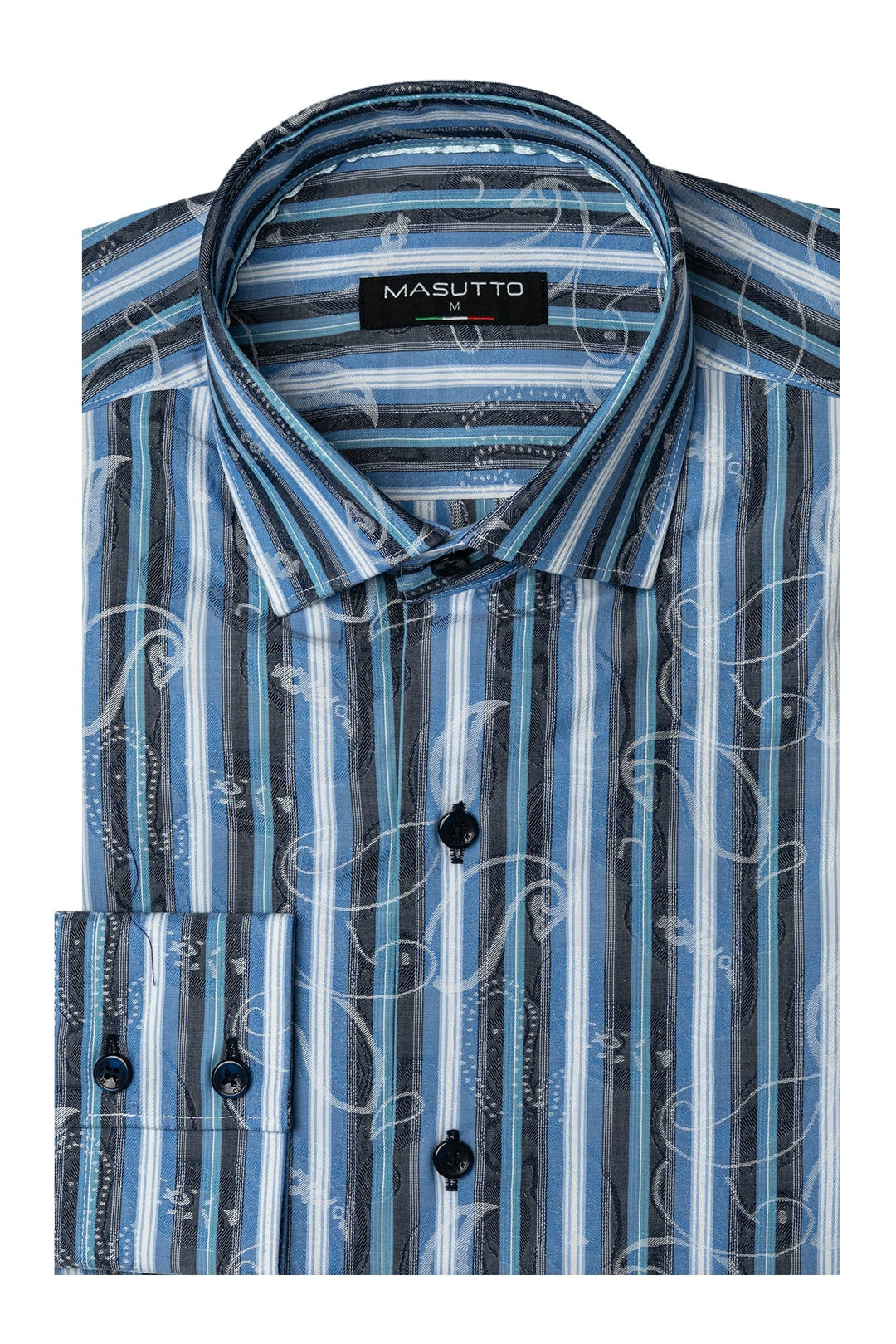 Masutto Shirt | ADRIANO-02 SLEEVE BUTTON DOWN SHIRT