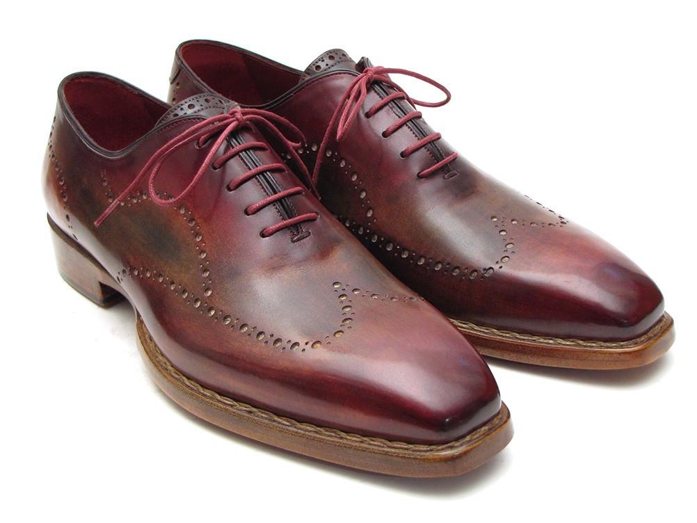Paul Parkman Men's Goodyear Welted Wingtip Oxfords in Blue & Brown