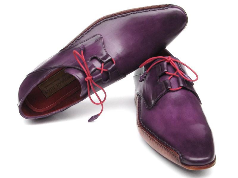chinese dress ladies Carrucci purple leather men's slip on dress shoes silver buckle – DESIGN  MENSWEAR main image 0