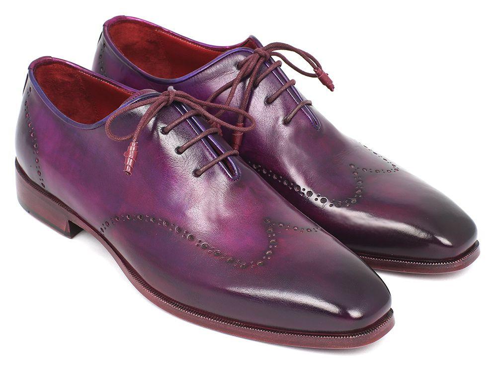 Paul Parkman Men's Purple Wingtip Oxfords (ID#84HT12) – Men Fashion