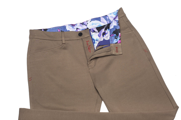 Men Fashion - Au Noir Dressy Stretch Pant - Magnum Beige