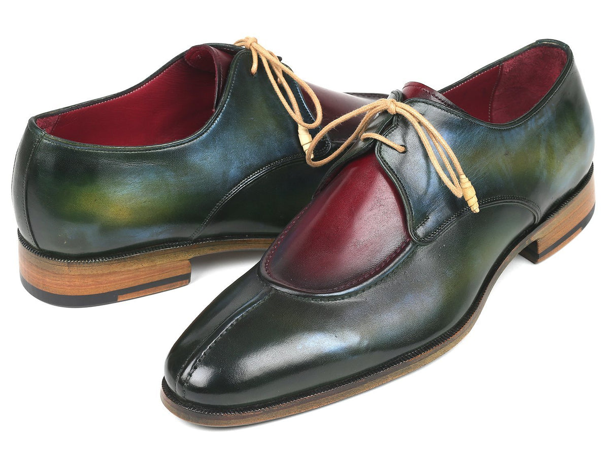 Paul Parkman Split Toe Multicolor Derby Shoes - 8864MLT