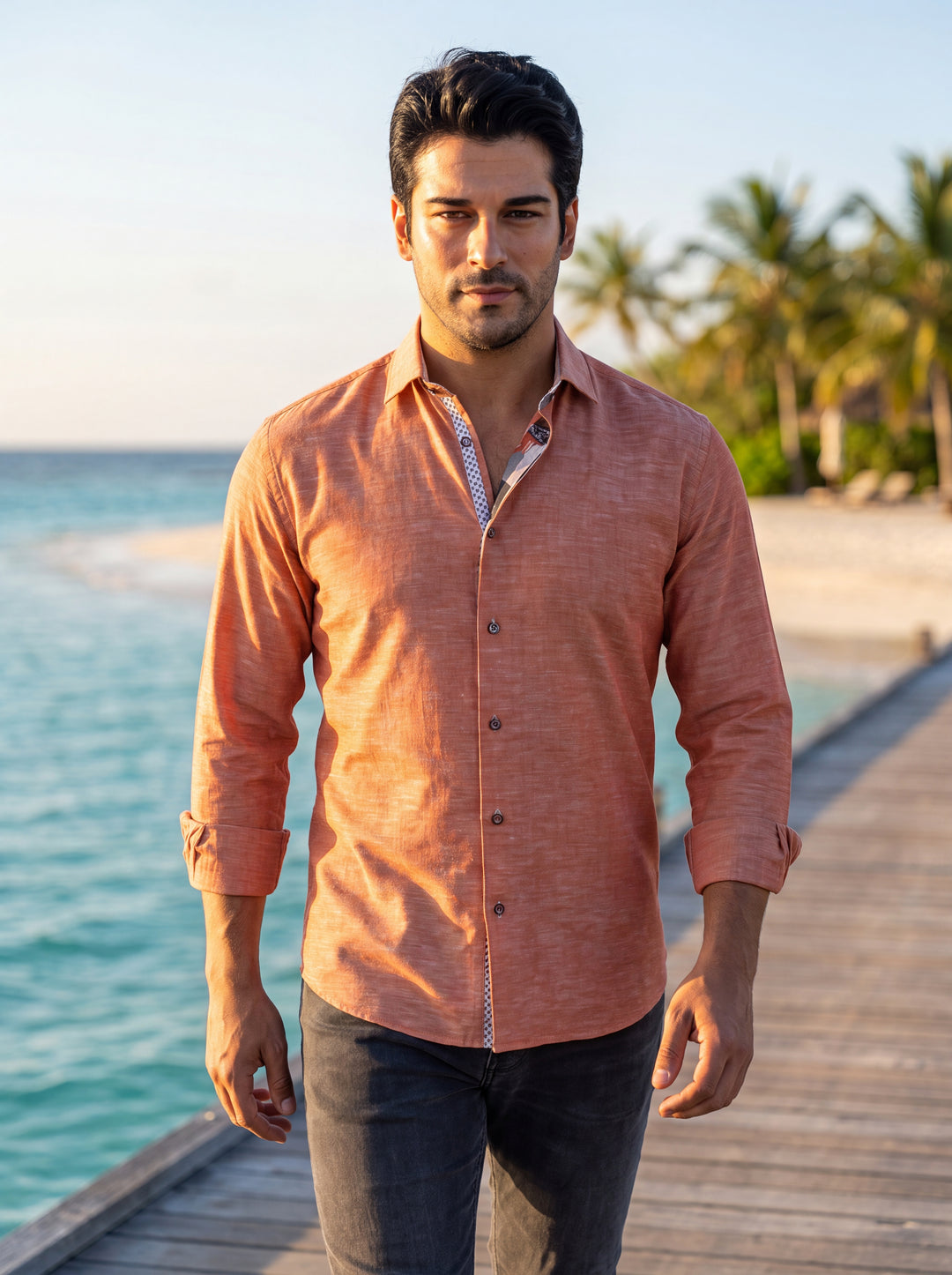 mens burnt orange dress shirt Biagio Men's 100% Cotton Solid Color sz 14.5 32/33 at Amazon Men's Clothing store casual ocassions Excellent Quality Texas Standard Short Sleeve Ranger
