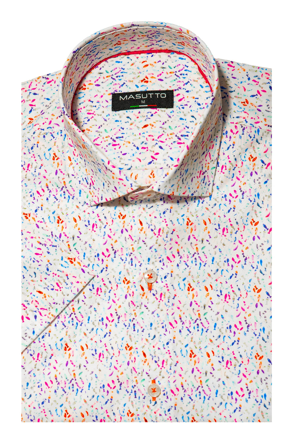 Masutto Short-Sleeve Shirt | ANIS-05 SLEEVE BUTTON DOWN SHIRT - Men Fashion