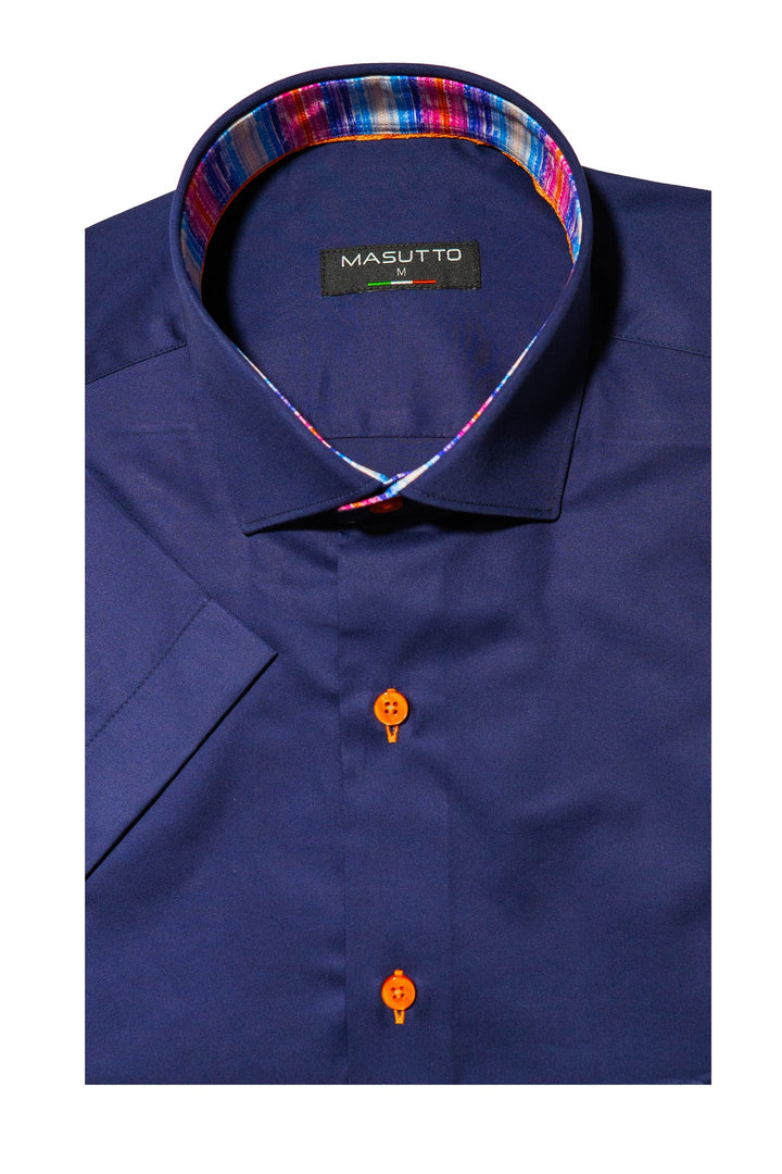 Masutto Short-Sleeve Shirt | BRUNO-92 SLEEVE BUTTON DOWN SHIRT - Men Fashion