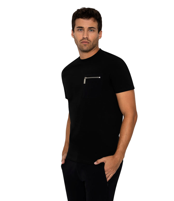 Bertigo Stretch Short-Sleeve Tshirts | ORSO ZP BLACK T-SHIRT