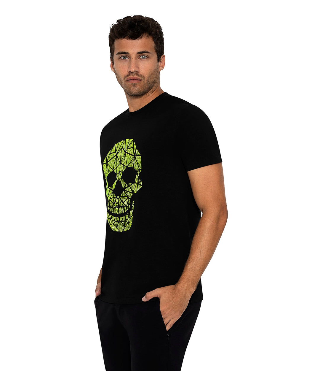Bertigo Stretch Short-Sleeve Tshirts | DAMON BLACK T-SHIRT