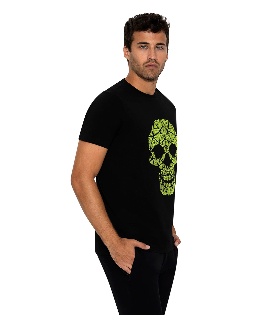 Bertigo Stretch Short-Sleeve Tshirts | DAMON BLACK T-SHIRT