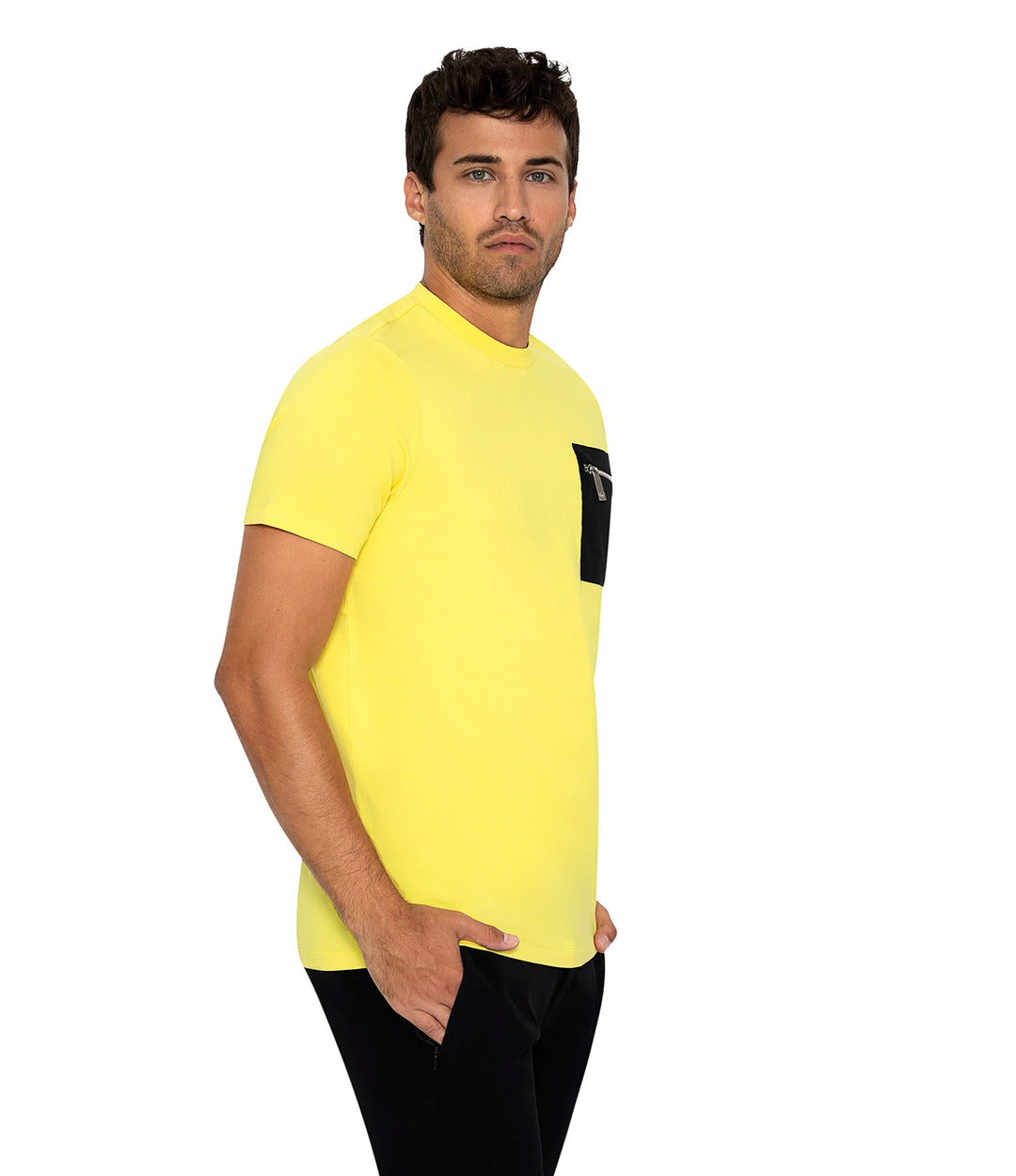 Bertigo Stretch Short-Sleeve Tshirts | ORSO ZP YELLOW T-SHIRT