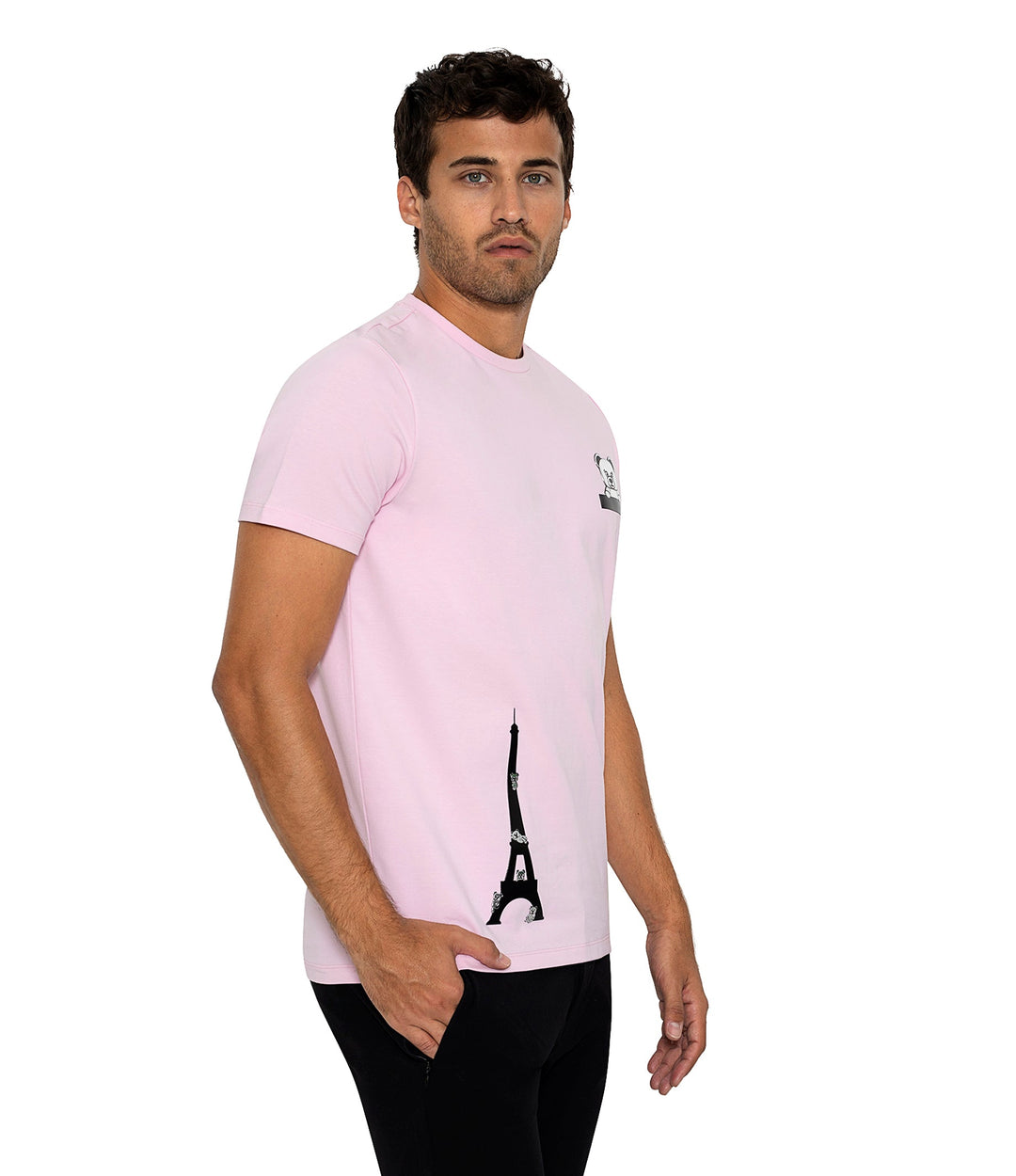 Bertigo Stretch Short-Sleeve Tshirts | EIFFEL PINK T-SHIRT