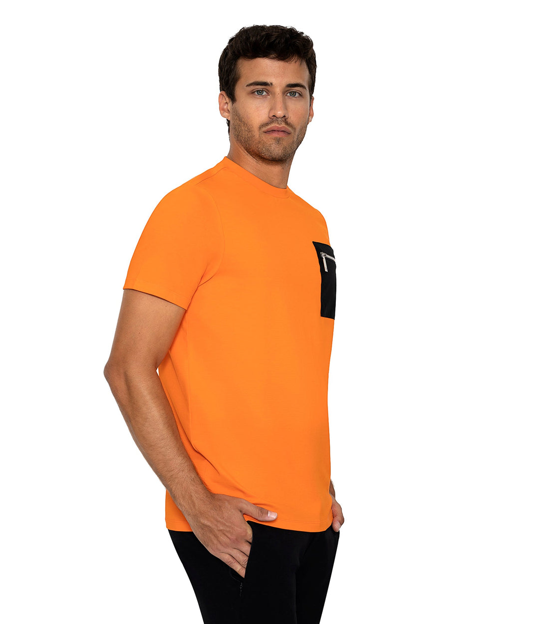 Bertigo Stretch Short-Sleeve Tshirts | ORSO ZP ORANGE T-SHIRT