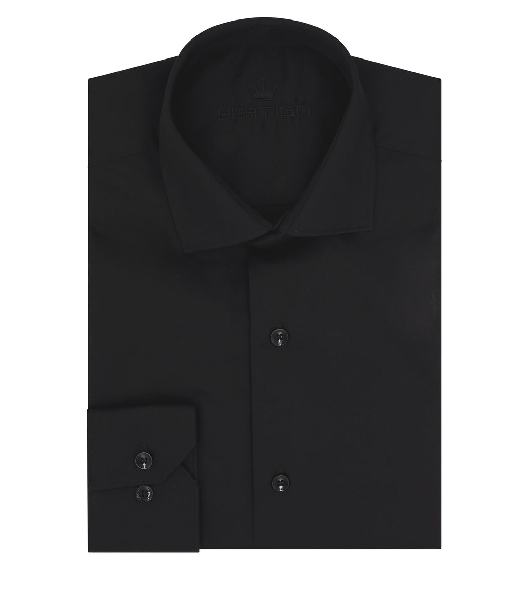 Bertigo Shirt  | Rafael Black Shirt - Men Fashion