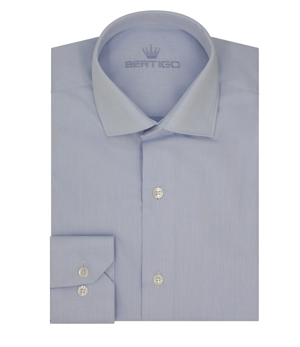 Bertigo Shirt  | Rafael Blue Shirt - Men Fashion