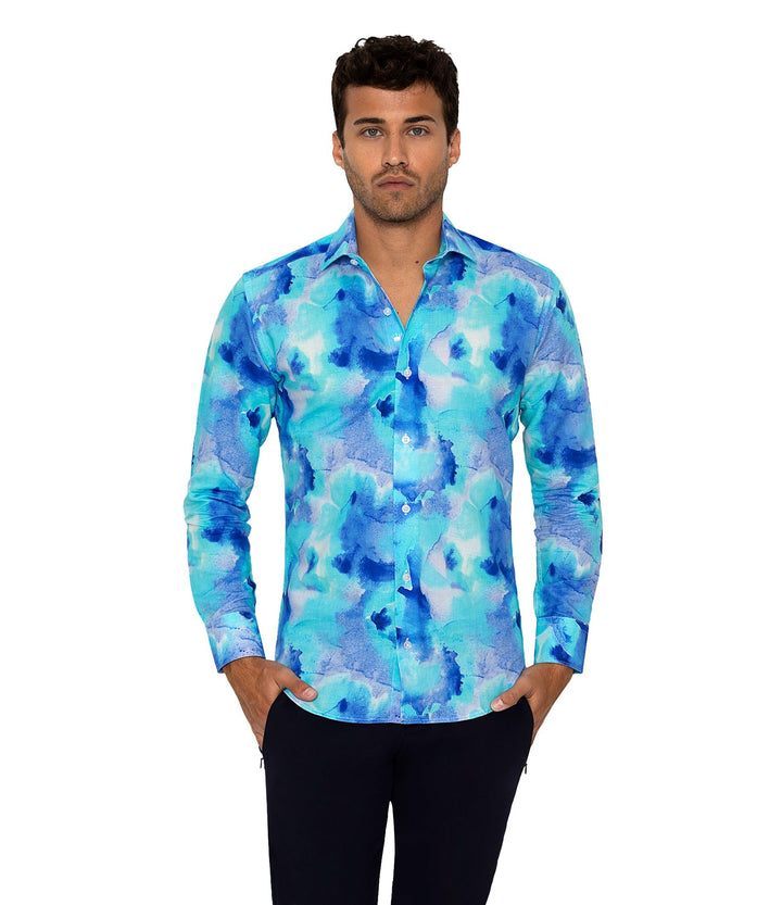 Bertigo Shirt  | SANTIAGO WATERCOLOR SHIRT