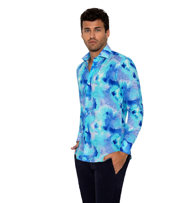 Bertigo Shirt  | SANTIAGO WATERCOLOR SHIRT